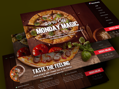 Domino's Redesign photoshop ui ux web website website design