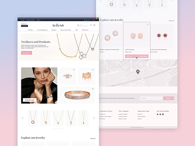 Jewelry Shop — Ecommerce Concept accessories clean ecommerce ecommerce design fashion homepage jewellery jewelry layout minimal minimalist necklaces photography shop store typography uiux web design website whitespace