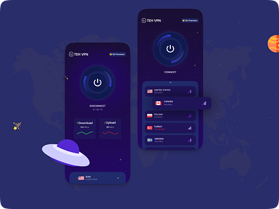 TEHVPN App adobe xd app design application design figma figma design free vpn graphic design mobile app design responsive design ui ui design user interface vpn vpn app vpn design vpn mobile