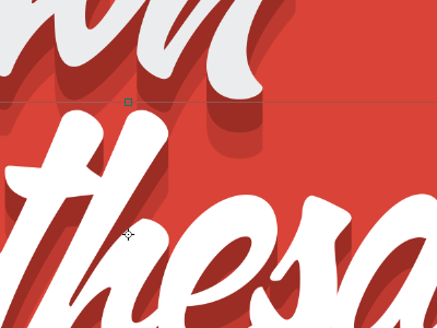 Boogie Down red shadow type typography white