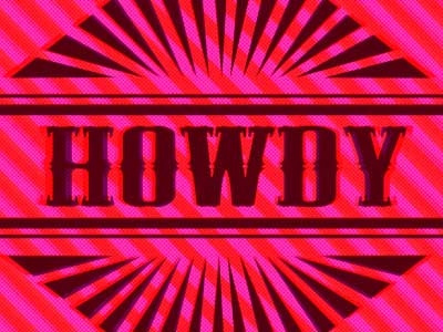 Howdy typography