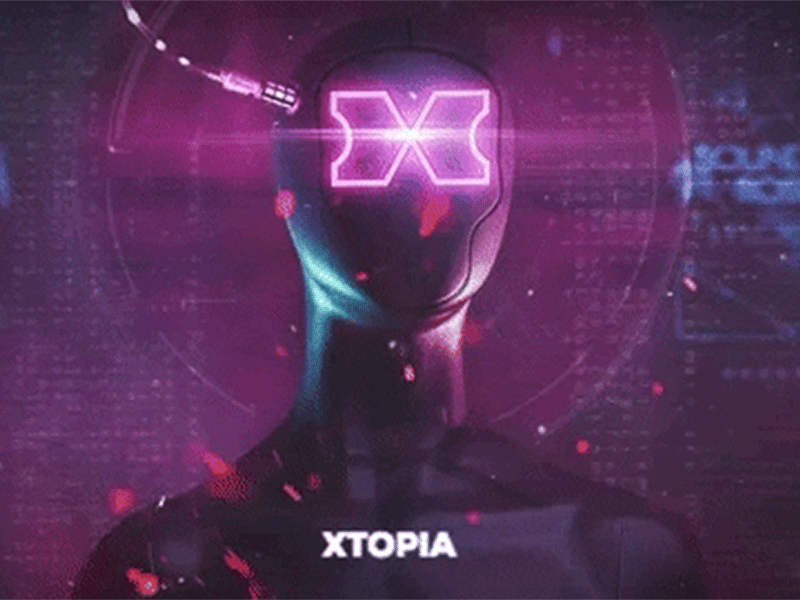 The Xtopia android cyborg cyclop dystopia future futuristic glitch glitchy letterx nicaragua tech technology