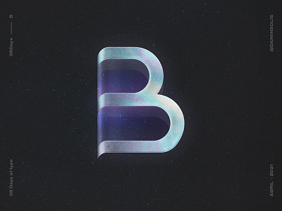 B 36 Days of type 36daysoftype galaxy letter b logo logotype nicaragua space wordmark