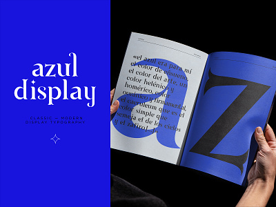 Azul — display typography