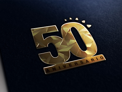 50 Aniversario | La Curacao anniversary gold golden identity logo managua nicaragua