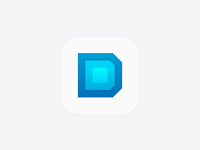 D App app digital icon logo mobile web