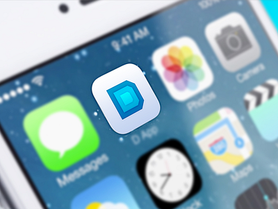 D App app digital icon logo mobile web