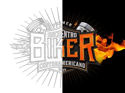 Vector vs Bitmap biker branding event fire leather logo psd rebel vector