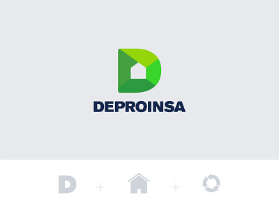 Deproinsa - Logo construction cycle d home house housing logo nicaragua rent