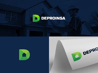 Deproinsa - Logo construction cycle d home house housing logo nicaragua rent