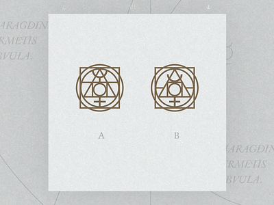 Hermeticism logo alchemy esoteric hermetism icon logo sacred geometry symbol symbolism