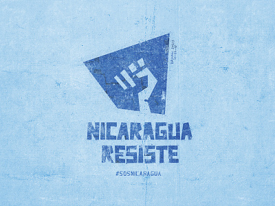 ¡Resistiremos! fist freedom justice nicaragua peace resist revolution