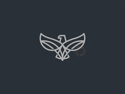 Falcon monoline bird bird logo branding elegant falcon hawkds logo logotype managua monoline nicaragua premium