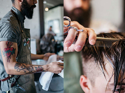 Fort Worth Barber Shop Photoshoot brand identity branding lifestyle photography photoshoot