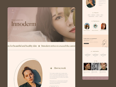 Innoderm. Web design for the medical aesthetic clinic design ui ui design ux ui web web design website