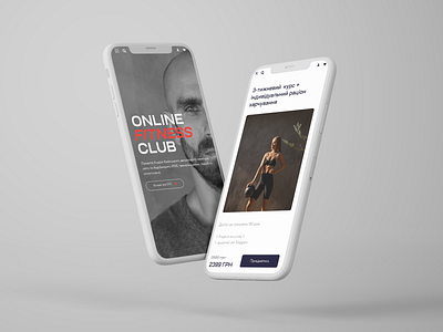 Web design for Online Fitness Club design ui ui design ux ux ui ux design web web design website