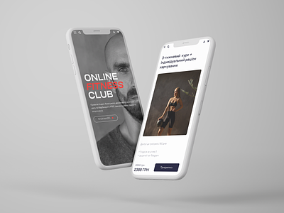 Web design for Online Fitness Club