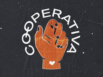 COOP branding illustration typography