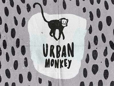 Urban Mokey branding design illustration logo