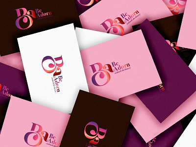 Be Adorn Business Cards Design branding design graphic logo logodesign typography visitingcard