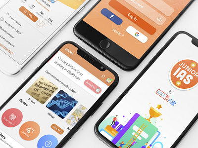 Race2IAS App UI Design