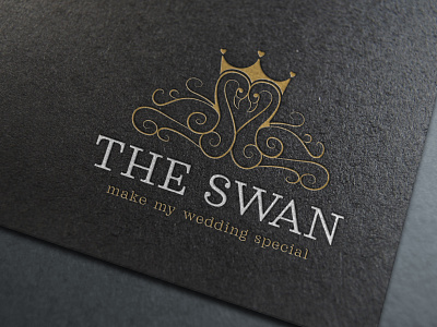 The swan (Destination Wedding) branding design illustration logo vector