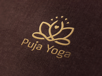 Puja Yoga branding design icon logo logodesign typography