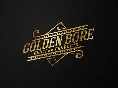 Golden Bore Guncare Products animation app branding design illustration logo logodesign minimal packaging design ui vector web website