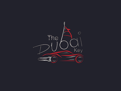The Dubai Key branding design illustration logo logodesign vector
