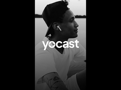 Yocast - Mobile Podcast Recording - Logo Concept 3 audio branding design logo podcast recording streaming typography ui ux