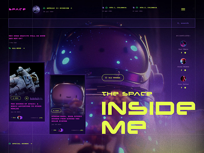 Concept Lab #2 | The space inside me 2d animation attachment cards colorful concept creative download download animation download attachment elena sinianskaya gotoinc olena synianska principle space ui uiux ux web webdesign