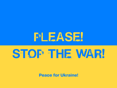 Stop the war! 2d concept creative design elena sinianskaya gotoinc olena synianska stop the war ui uiux ukraine ux war web webdesign