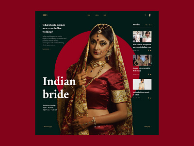 Indian Woman In Full Growth Pocessing beautiful bright color bright colors concept design elena sinianskaya fashion indian indian culture indian fashion indian woman olena synianska ui uiux ux web webdesign website