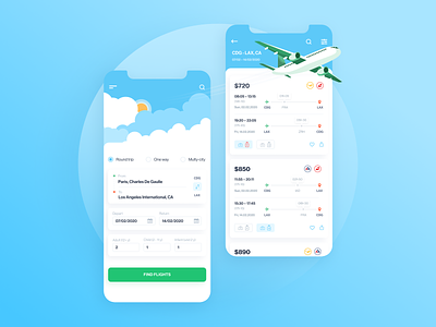Mobile app Flights