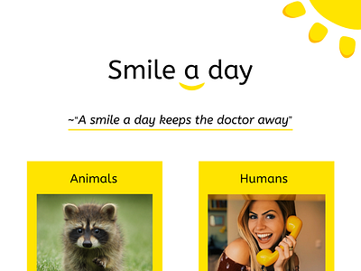 Smile A Day website prototype