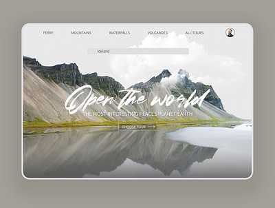 Tour search site design ui ux web