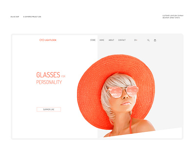 This is a new multi-brand store Lightlook design ecommerce minimal ui ux web website