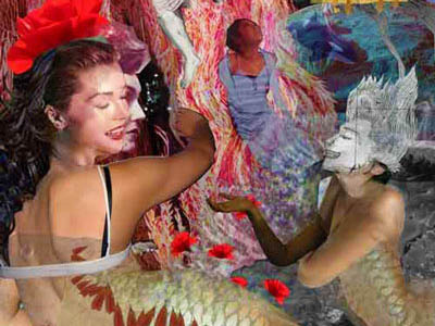 The Little Mermaid 1 of 8 aquatic collage esther mermaid nautical water whale williams willow