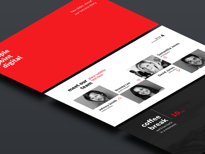 Simple point presentation template