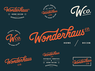 WonderHaus ai handlettering logotype