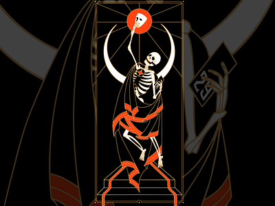 Halloween Invitation ai skeleton