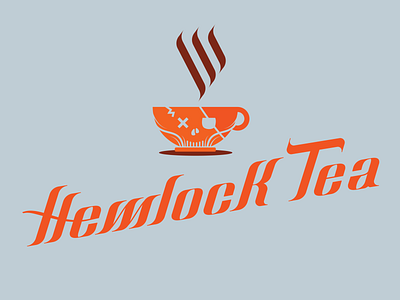 Hemlock Tea branding handlettering illustraiton logo type design typography