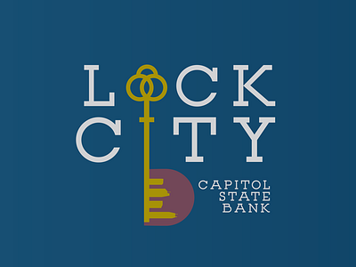 Lock City Logo Design branding graphic design illustration lettering logo logo design type typography vector