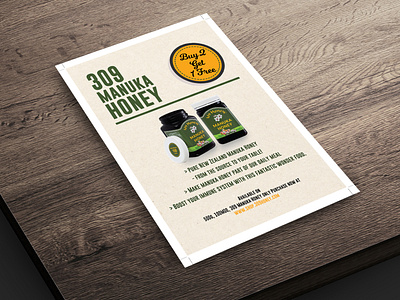 Honey Sell Offer Flyer