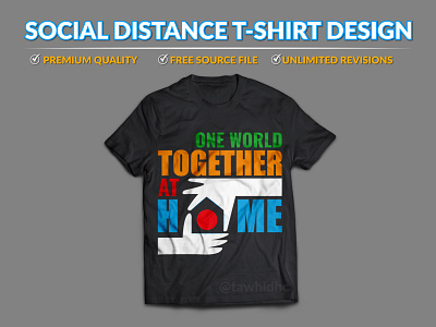 Social Distance T-Shirt design