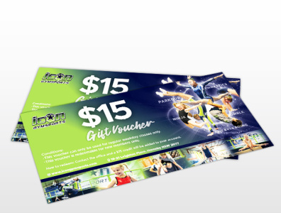 Sports Gift Voucher Design branding design fiverr flyer gift voucher graphic design illustration print design sports voucher