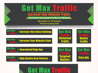 Website Banner set advertise banner banner ads gif graphic design website website ad