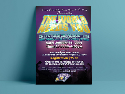 Dance Event Flyer carnival flyer cheer competition dance party event flyer fiverr flyer design graphicdesign illustration print design scholarship