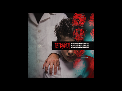 Tetrarch - Unstable album art album artwork band merch cover art mental illness merch metal nu metal tetrarch unstable