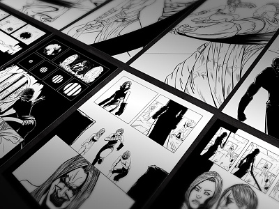 Comic preview badass character design comic concept concept art illustration king knight samurai sword
